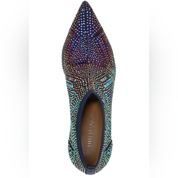 THALIA SODI Karmen Ankle Booties Black Knit 6M Pre-owned - Picture 2 of 14